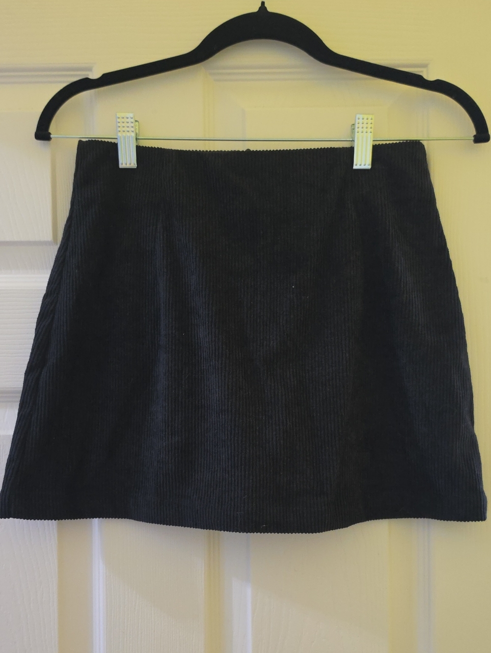Black Corduroy Mini Skort - Women's